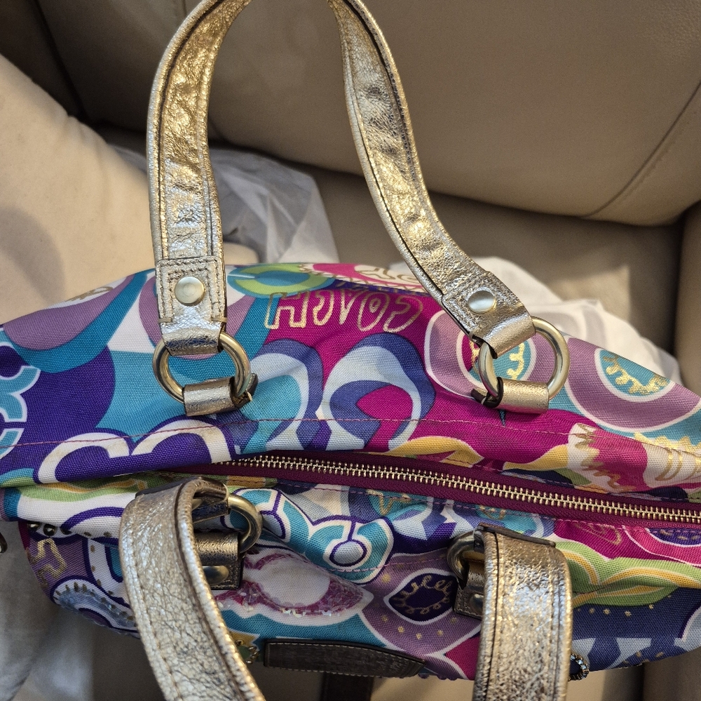 Coach Poppy Spotlight LIMITED Edition Women's Tote Bag EUC - Picture 8 of 16